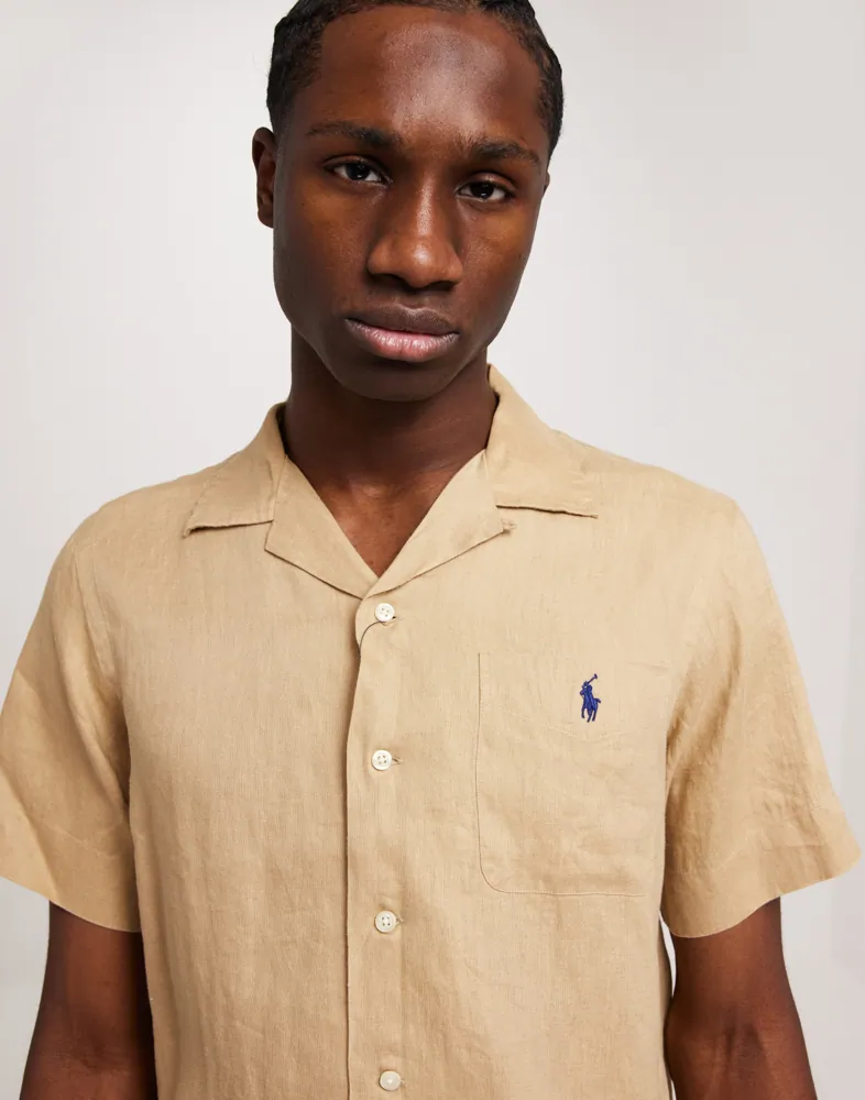 100% LINEN SHORT SLEEVE-SPORT SHIRT