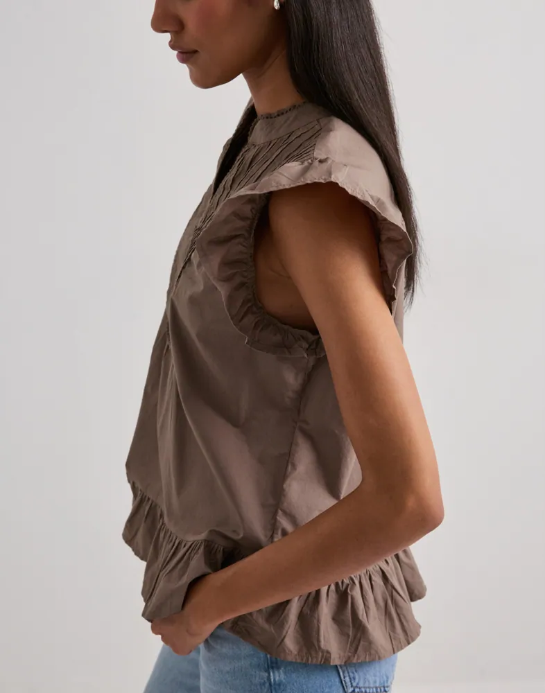 ONLY Onladda S/L V-Neck Top Ex Wvn skjortor & blusar dam – bild 2