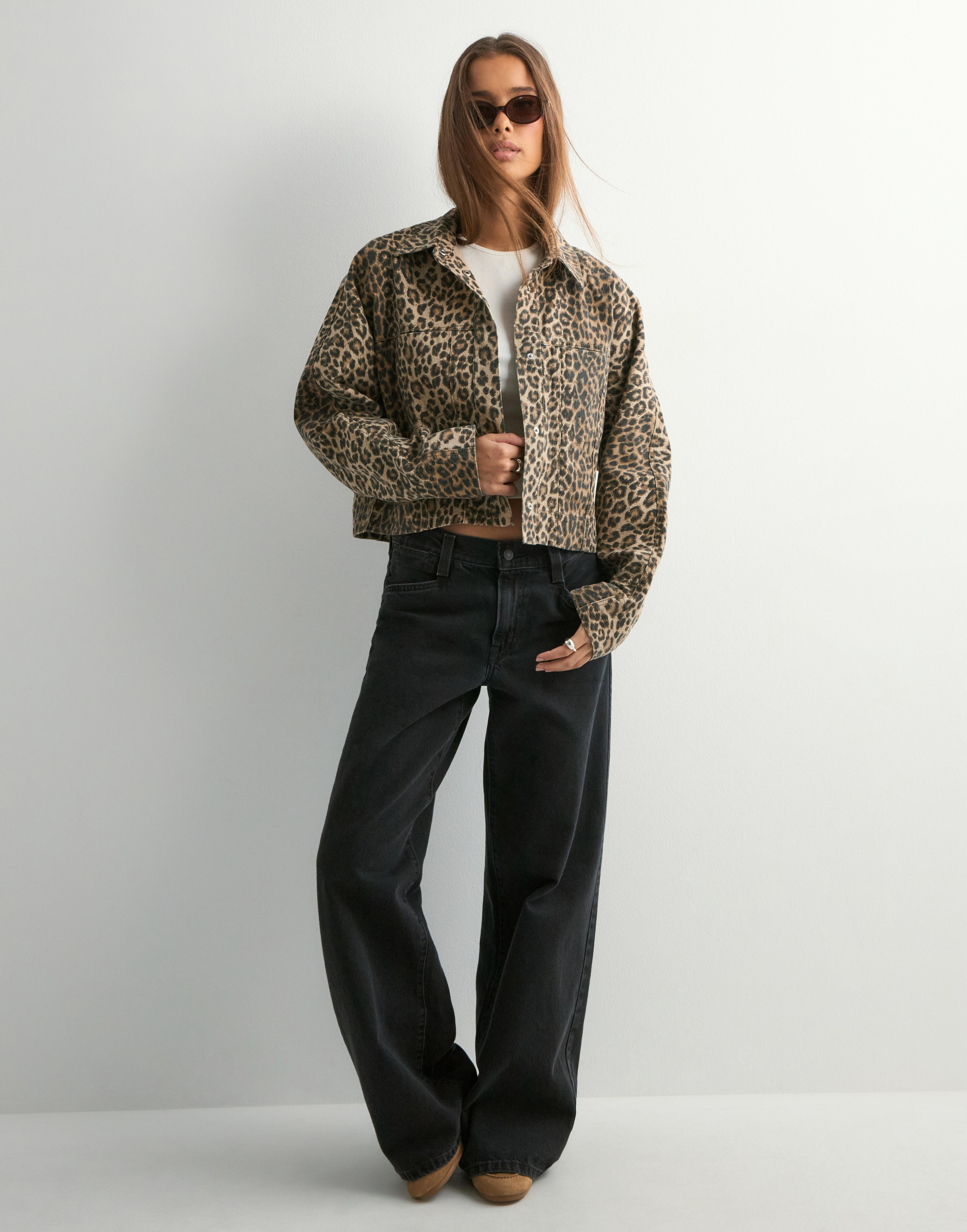 Buy Vero Moda VMNIXI LS DENIM LEO JAKCET - Leopard | Nelly.com