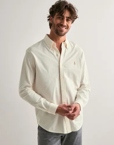 Polo Ralph Lauren Featherweight Mesh Shirt Vardagsskjortor Vit