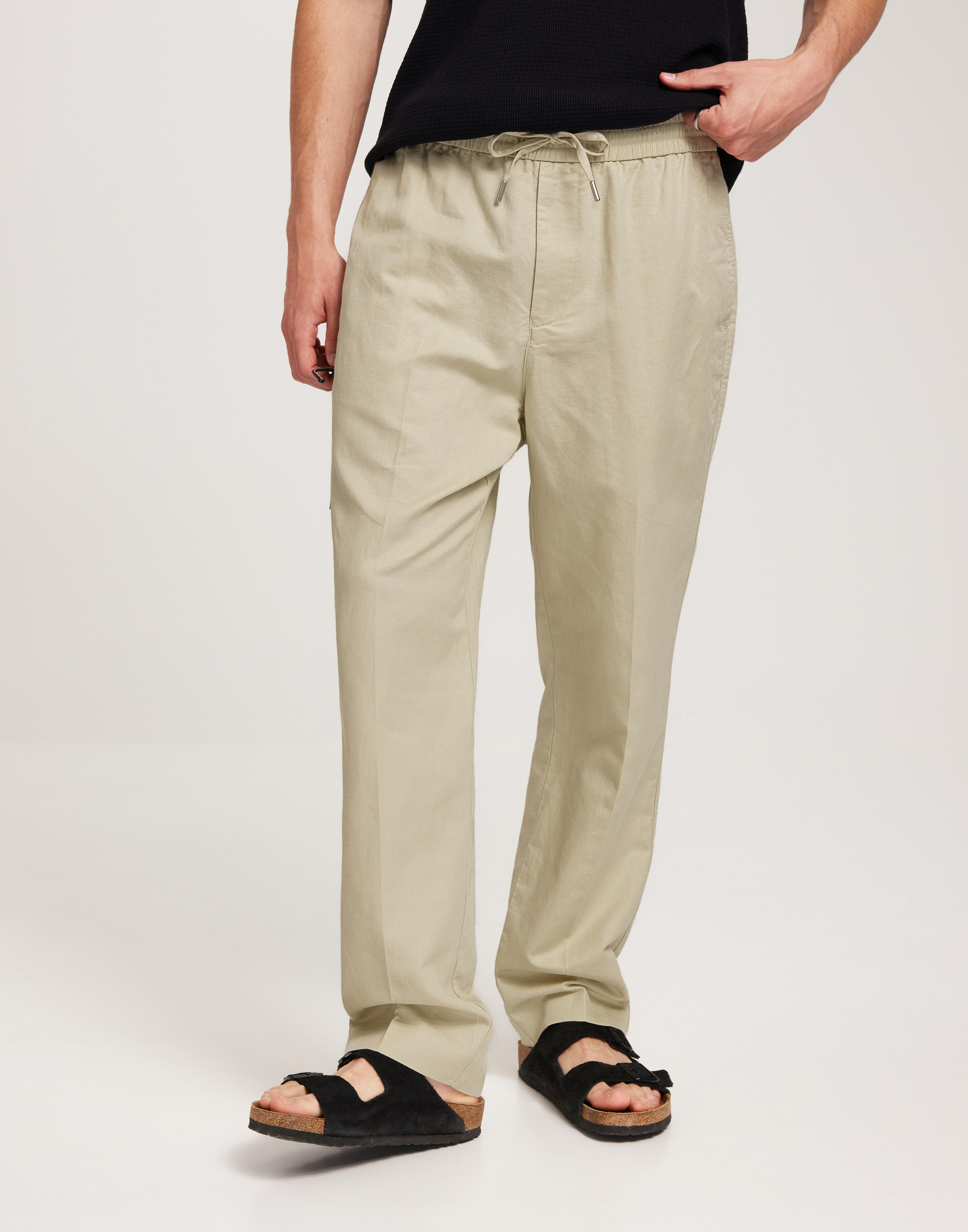 パンツ GANT PANT cotton/linen 1tuck trousers Mens Pants