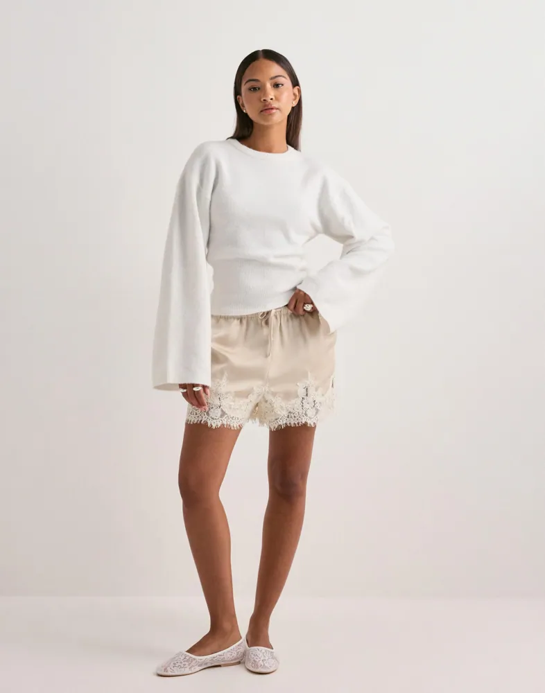 NEO NOIR Siena Lace Shorts dam – bild 2