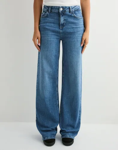 PIECES Pcsilke Mw Wide Jeans Mb Noos dam – bild 3