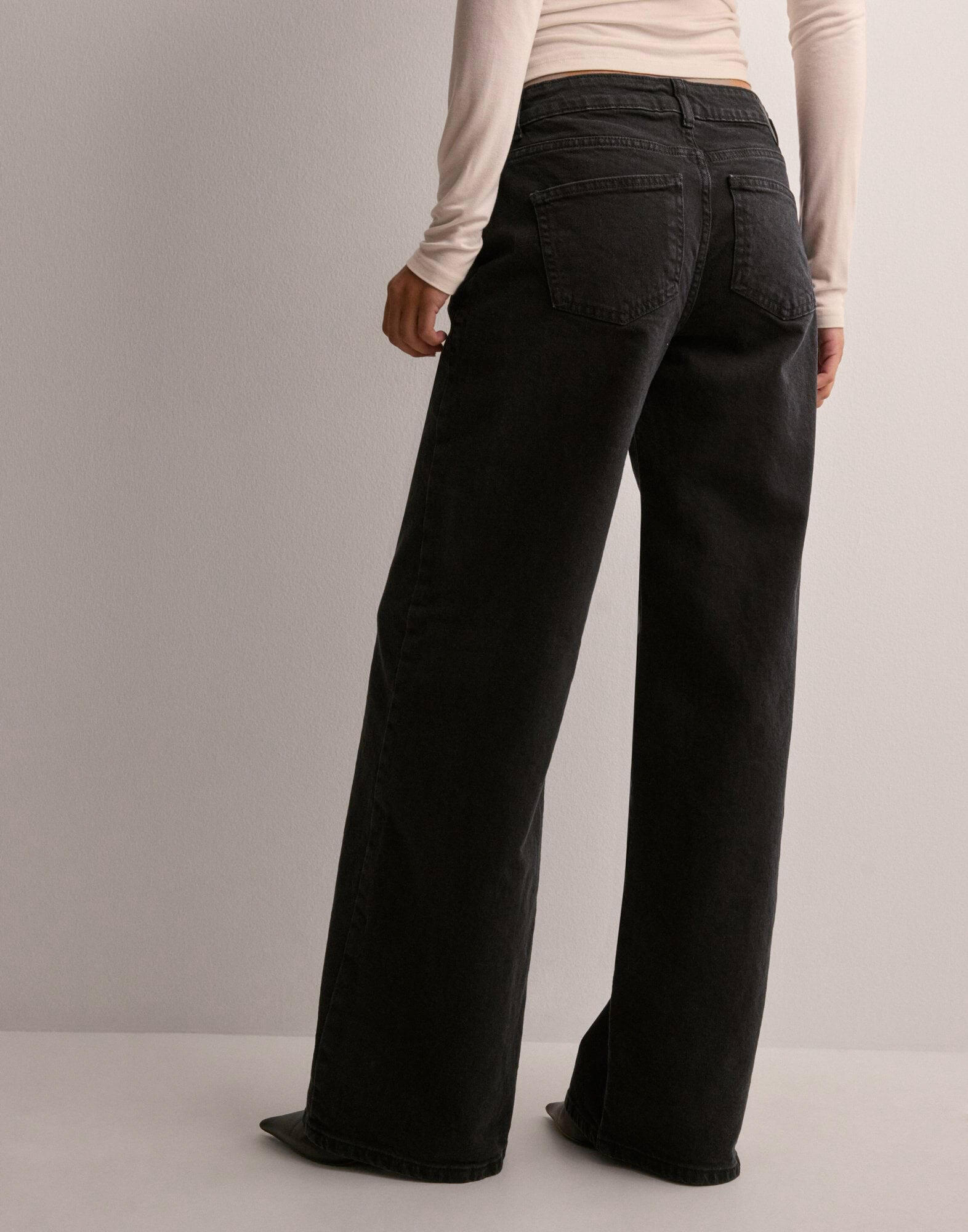 ＊韓国＊［BLACKUP］Fascale Incision Wide Denim Pants 2C S-L Jeans - BLACKUP