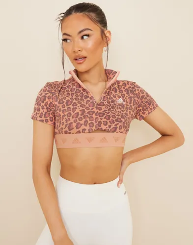 Adidas Sport Performance - Rosa - Crop Zip Tee