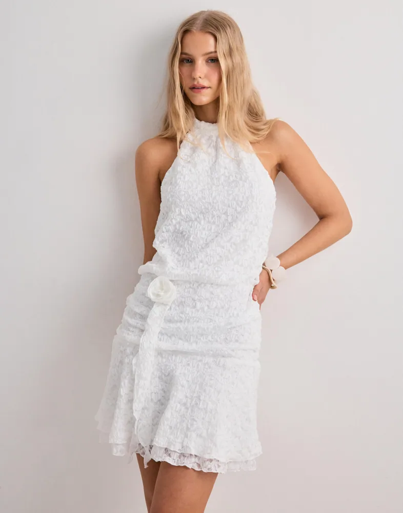 Buy Vero Moda VMTALULA SL HALTER SHORT DRESS JRS - Snow White | Nelly.com
