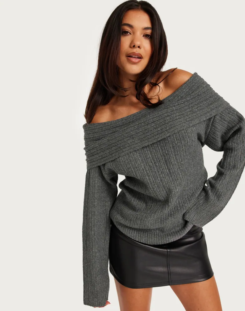 Shoulder Knitted Slouchy Off Shoulder Sweater Slouchy Off Shoulder