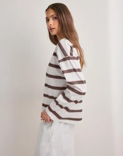PIECES Pcmila Ls Loose Tee Jrs Noos Bc blusar dam – bild 3