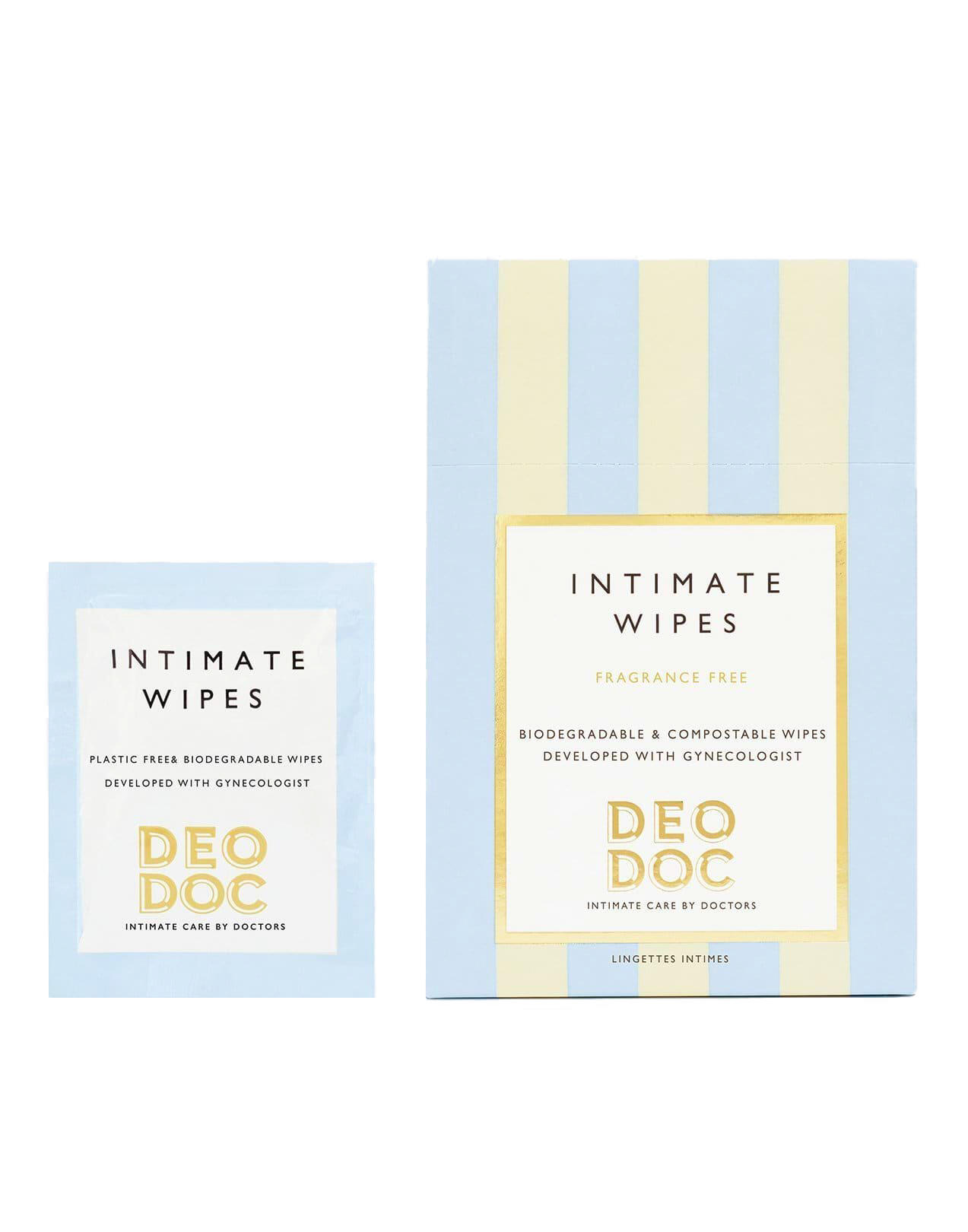 DeoDoc - Transparent - Intimate Wipes - Fragrance Free