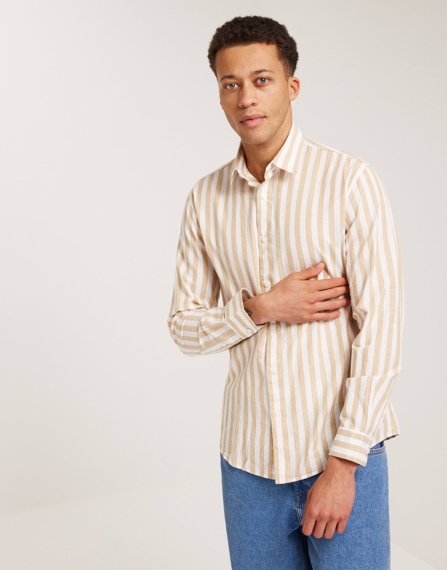 SLHREGNEW-LINEN SHIRT LS CLASSIC