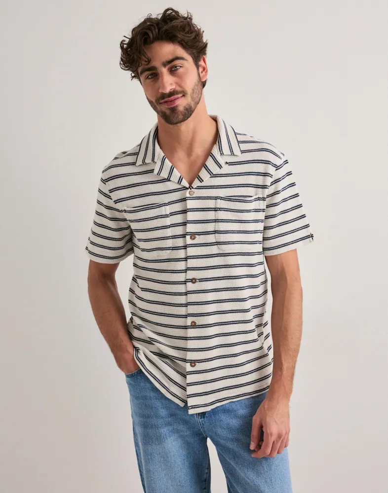 Polo Ralph Lauren Knit-sport Shirt-shirt Randiga skjortor herr – bild 3