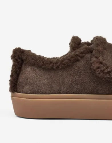 INUIKII Shearling Low Velcro låga sneakers dam – bild 6
