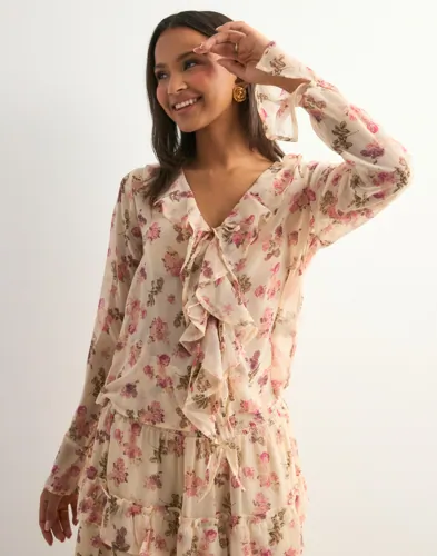 Neo Noir - Mønstret - Anika Marigold Print Blouse