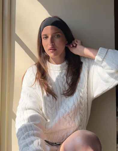 Nelly - Hvid - Luxe Cable Knit Sweater