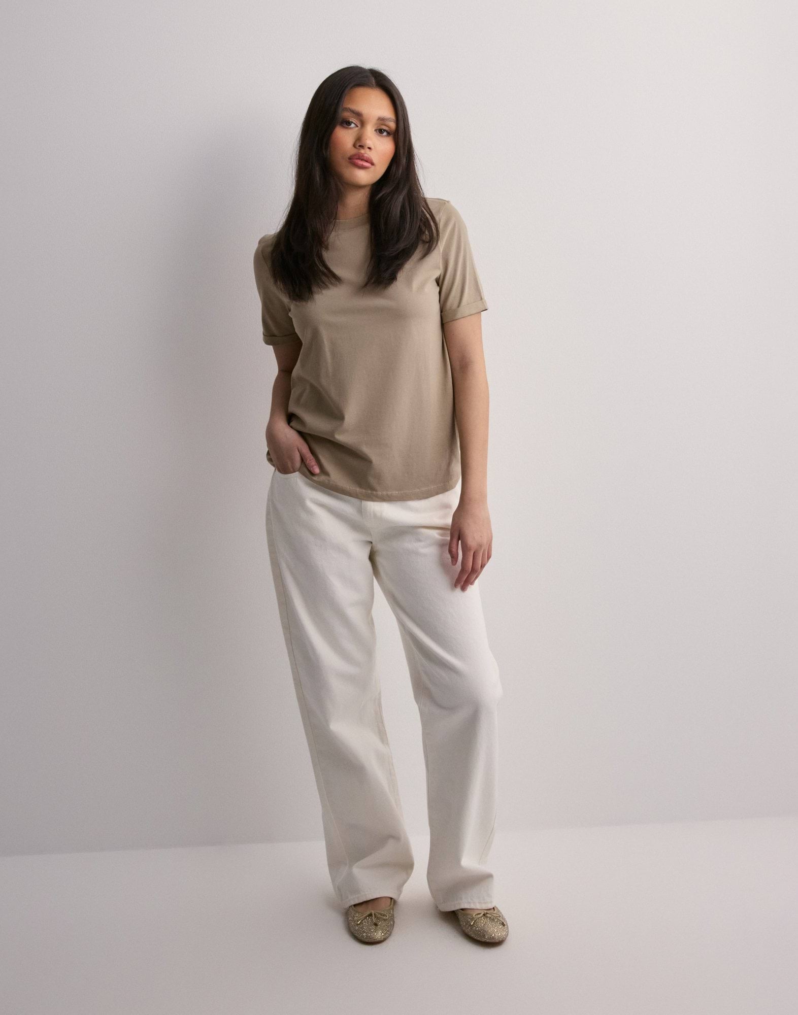 PCRIA SS FOLD UP SOLID TEE NOOS BC