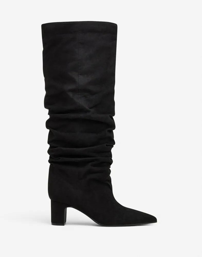 Nelly Scrunch Pointy Block Boot kängor & boots dam – bild 3