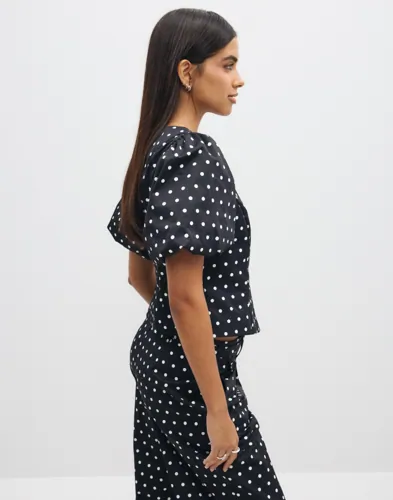 NEO NOIR Anela Dot Blouse blusar dam – bild 2