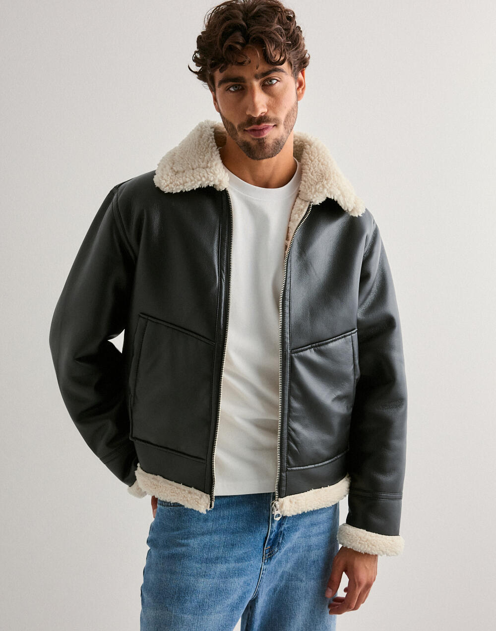 定価15万 22AW AVIATOR BOMBER サイズ46 Buy Jack & Jones JORLIVERPOOL AVIATOR JACKET SN - Black | NLYMAN