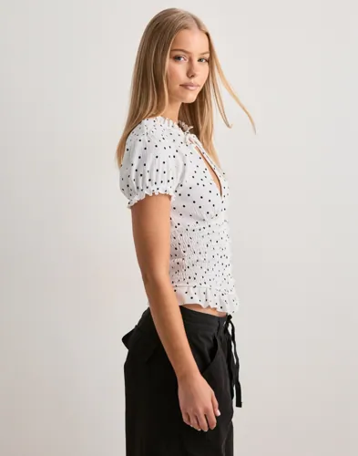 Nelly Cute Smock Blouse Top blusar dam – bild 3