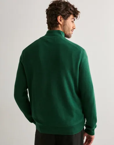 Polo Ralph Lauren Mesh-Knit Cotton Quarter-Zip Sweater Half zip stickade tröjor herr – bild 2