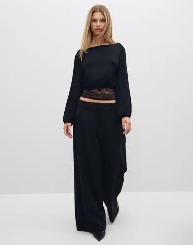 Nelly Waist Focus Lace Top toppar dam – bild 2