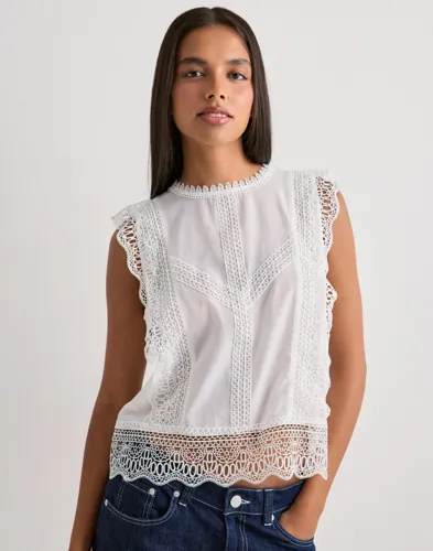Neo Noir - Hvid - Samia Lace Top