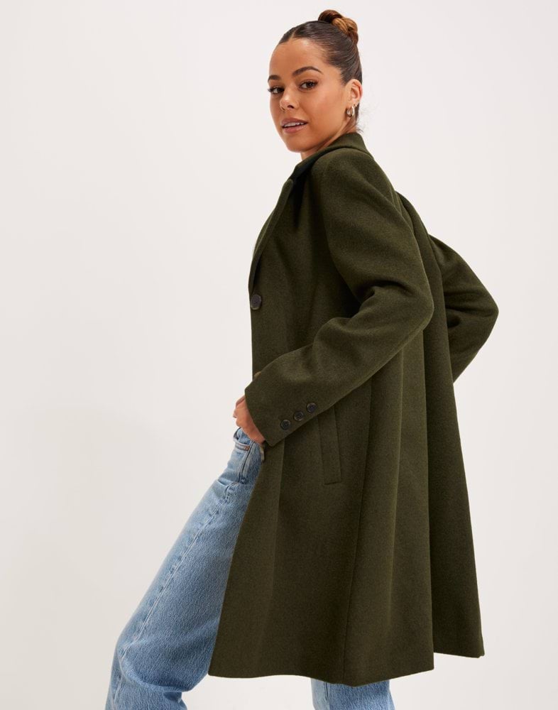 SELECTED FEMME Lederrock Damen Lederrock SLFNEW IBI (1-tlg), Reißverschluss auf der Rückseite