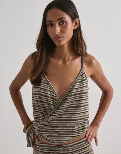 Nelly - Mønstret - Chill Stripe Wrap Top