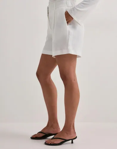 Only - Hvid - Onlita Hw Linen Look Shorts Tlr