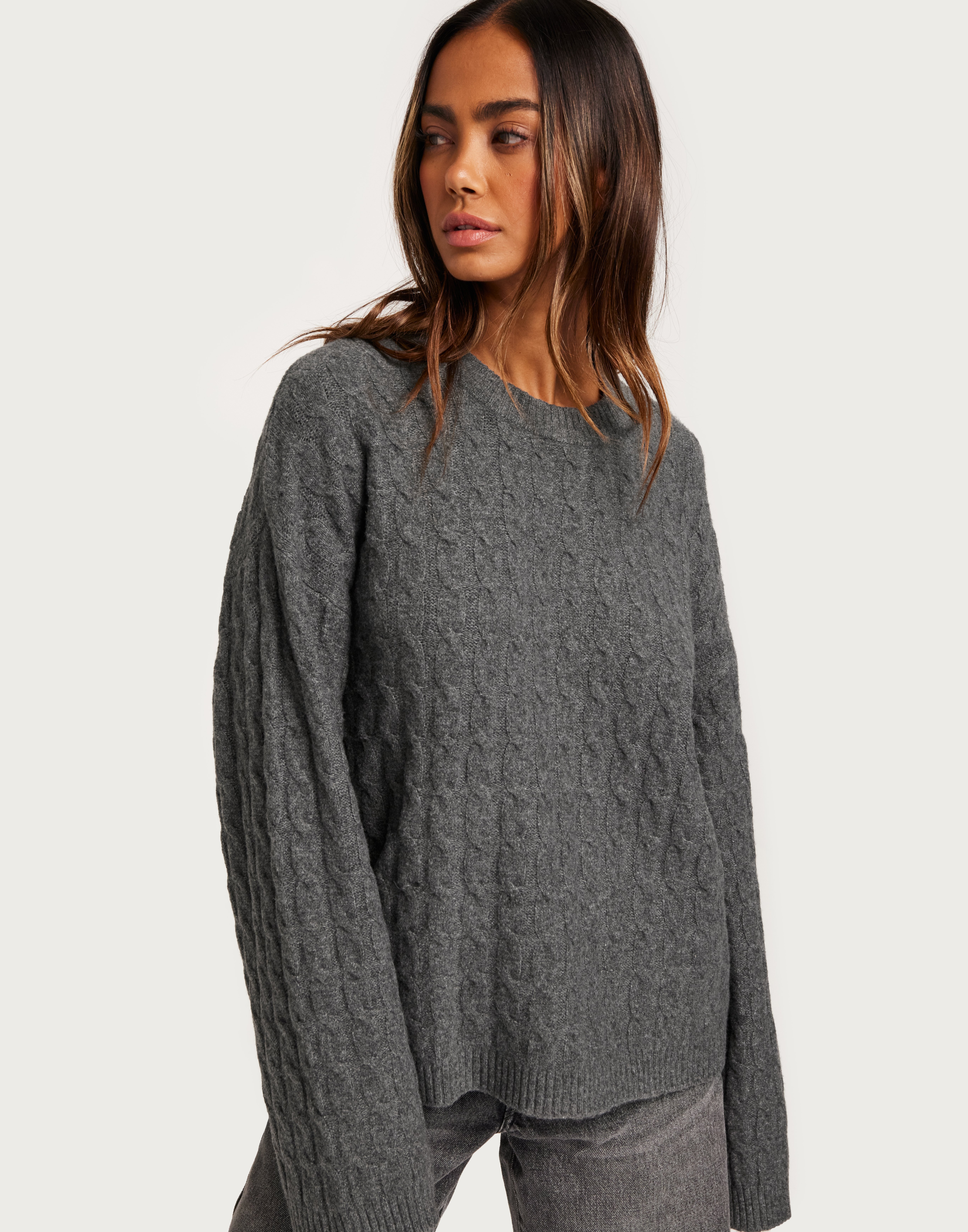 Loose Cable Knit Sweater