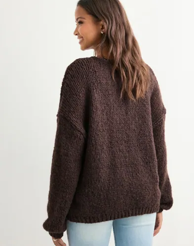 ONLY Onlnordic Life Ls O-Neck Knt Noos stickade tröjor dam – bild 2
