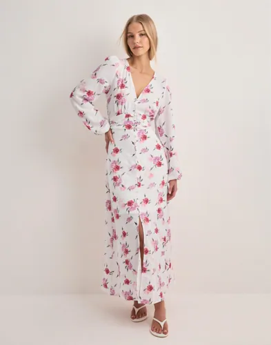 Vero Moda - Pink - Vmlisa Ls V-Neck Long Dress Wvn