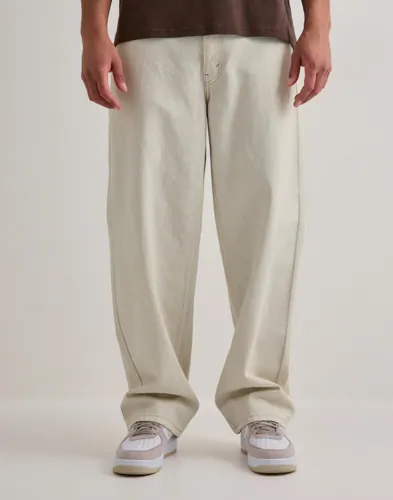 Levi's baggy jeans i ecru med hög midja och femficksdesign