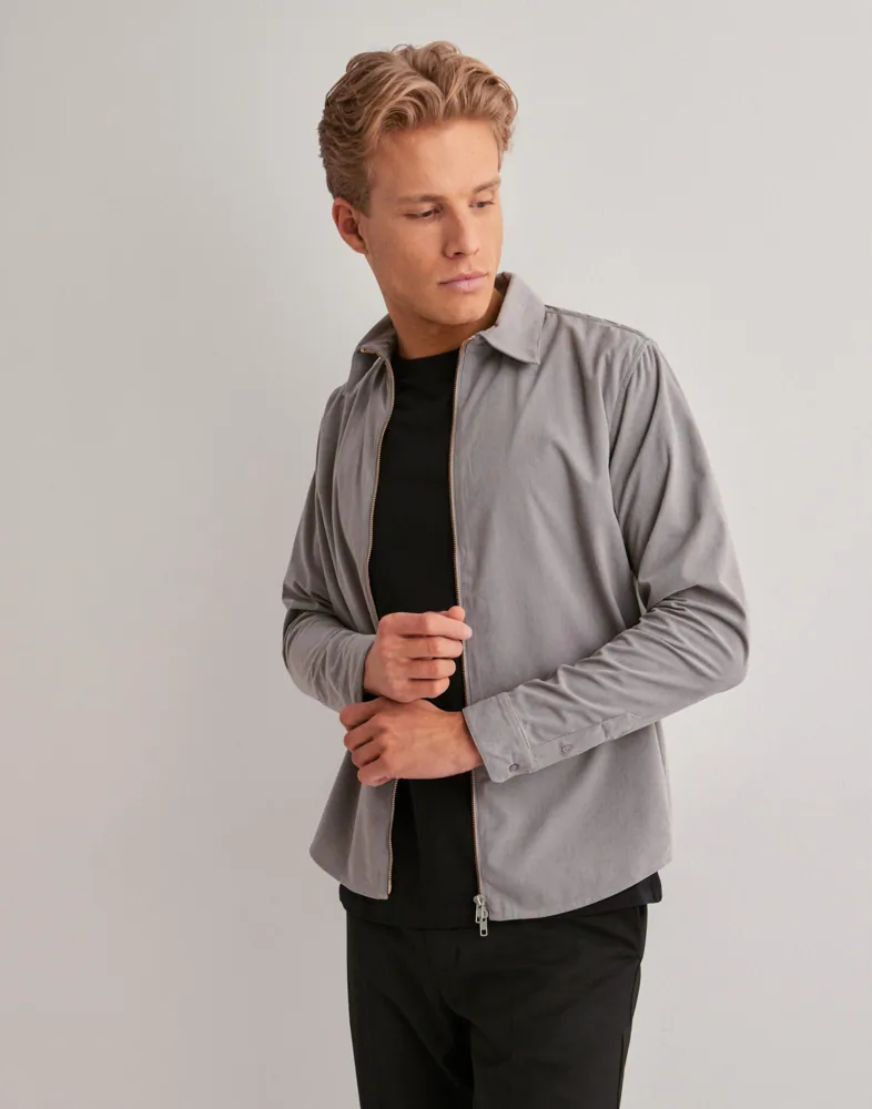 Aden cord zip Tröjor med dragkedja