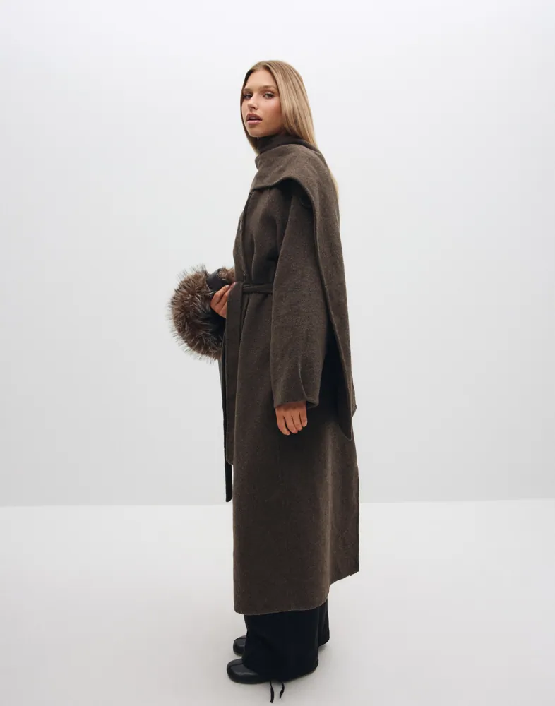 Nelly Wool Blend Coat kappor & rockar dam – bild 2
