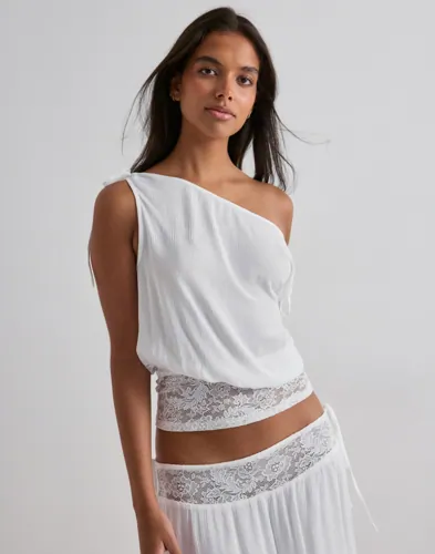 Nelly - Hvid - My Lace Detail Top