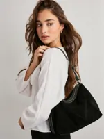 BECKSÖNDERGAARD - Svart - Suede Ginni Medi Bag