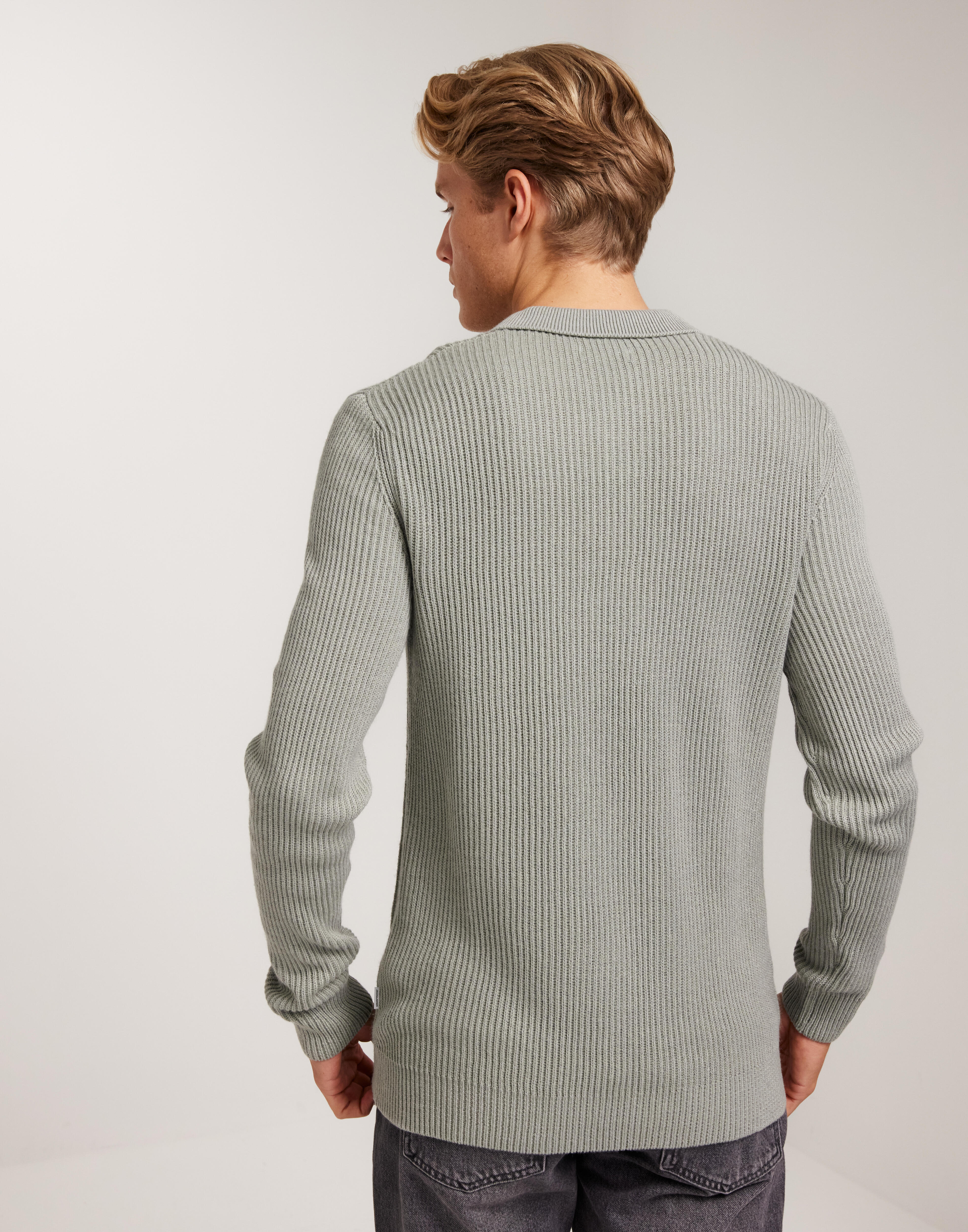 gajess Kanon Logo Polo Knit ネイビー トップス