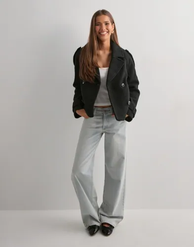 Nelly - Sort - Short Warm Trench Jacket