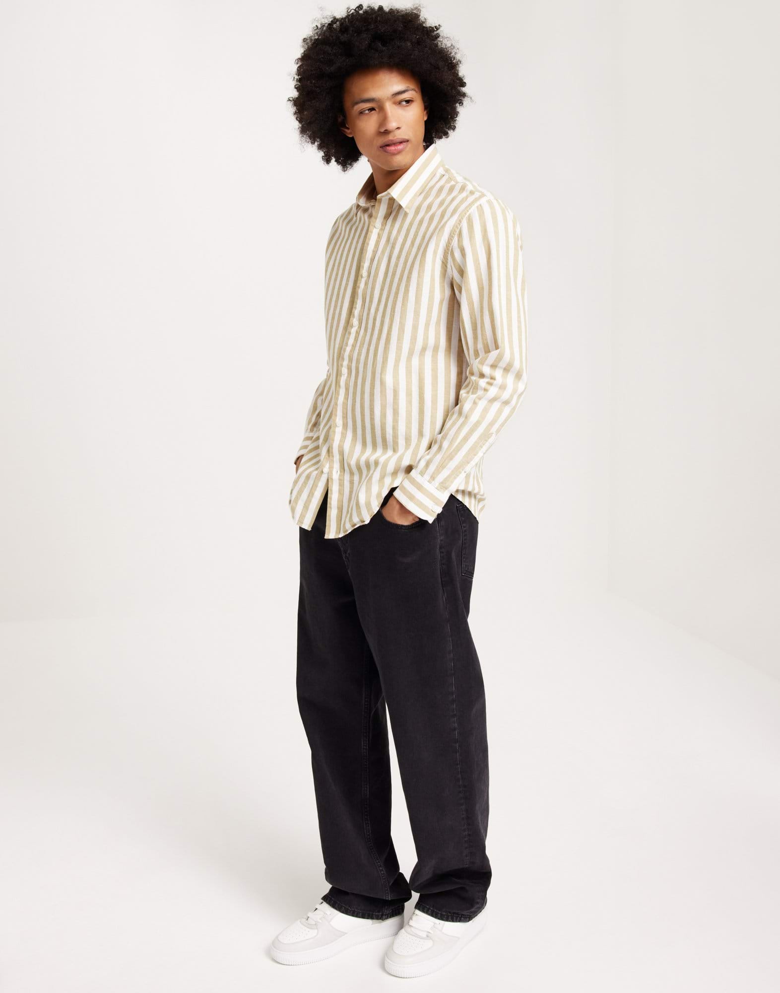 SLHREGNEW-LINEN SHIRT LS CLASSIC