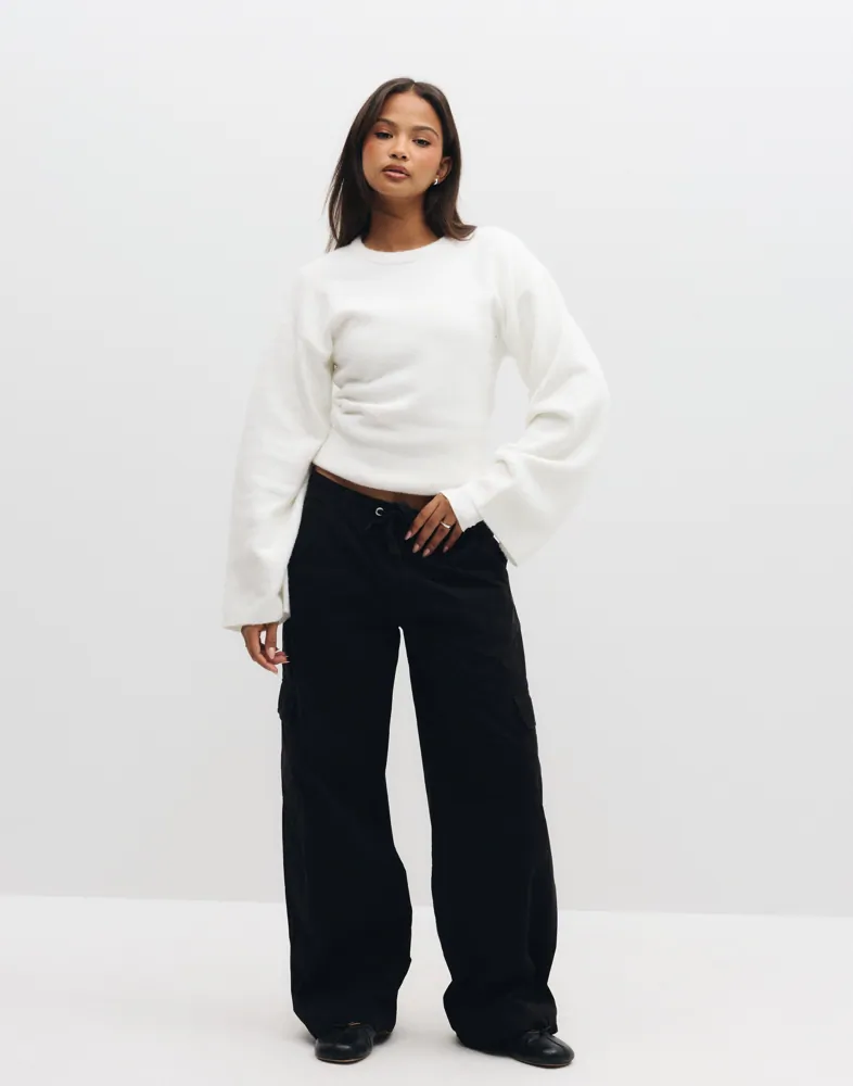 Tight Waist Knit Sweater