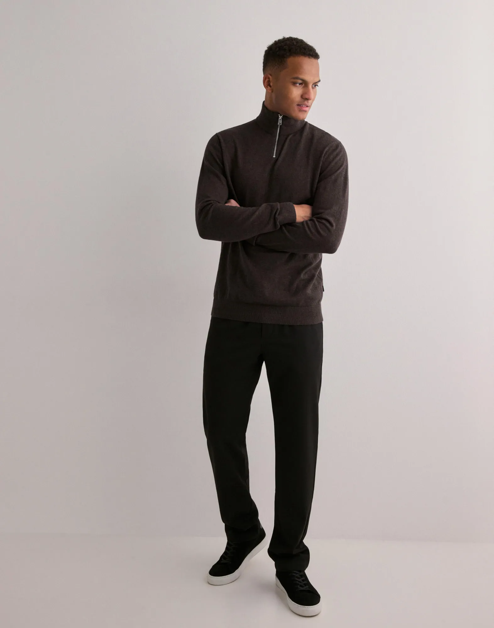 JJEEMIL KNIT HALF ZIP NOOS