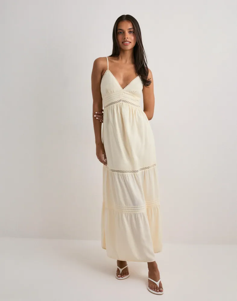 Buy Nelly Maxi Lace Insert Dress - Light Yellow | Nelly.com Buy Nelly Maxi Lace Insert Dress - Light Yellow | Nelly.com