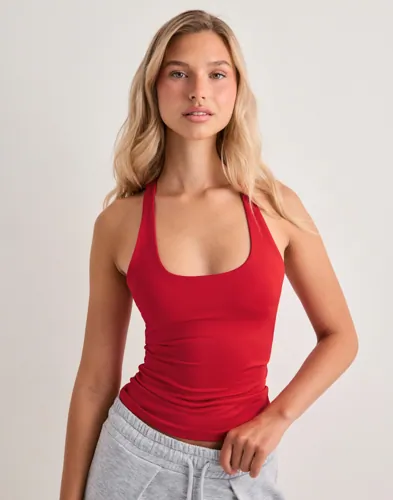 Nelly Double Layer Racer Back Tank linnen dam – bild 2