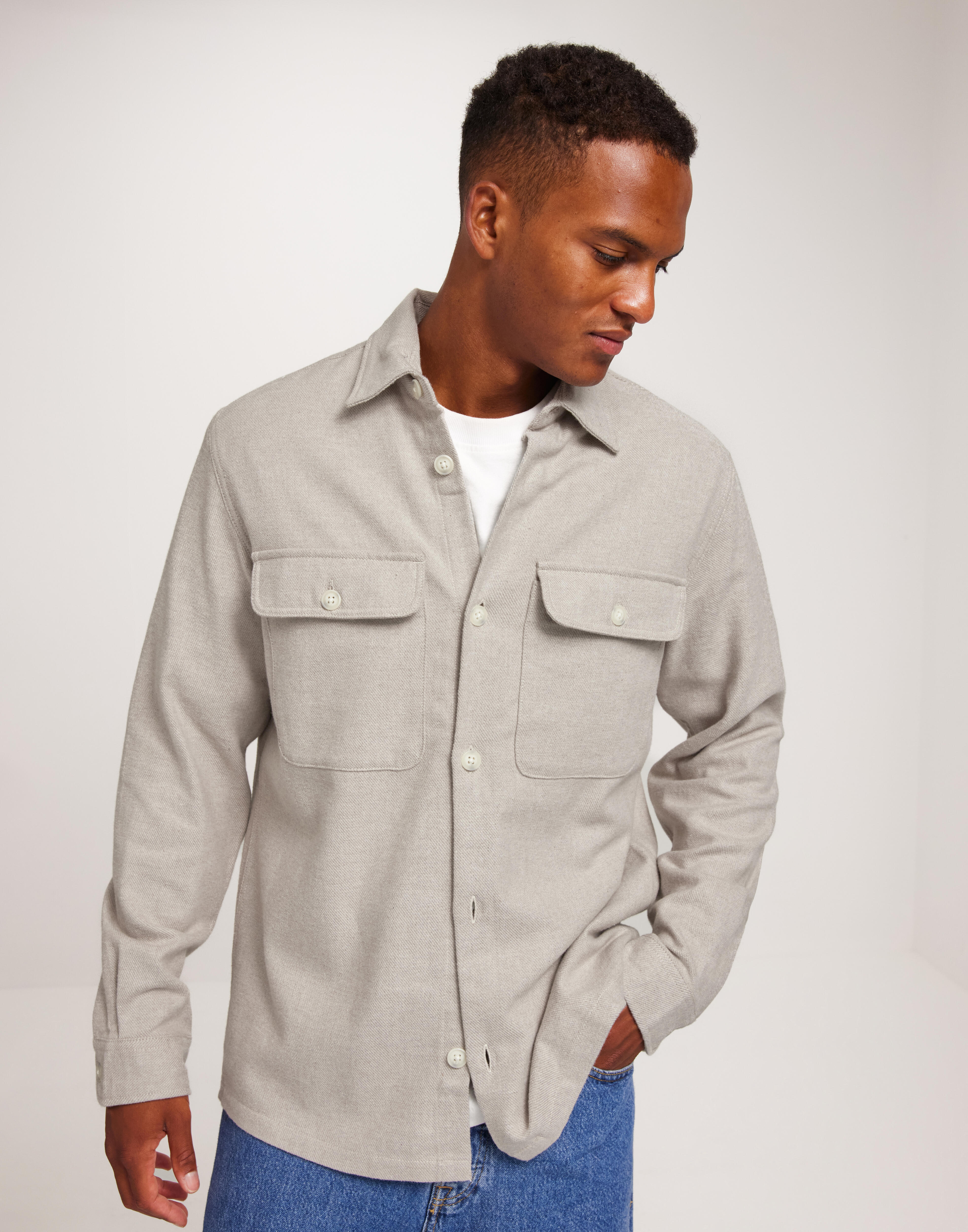 Chemise D'été Homme En Lin - Manches Courtes, Coupe Ample Et Décontractée - Couleur Unie, Avec Poche Poitrine - 10
