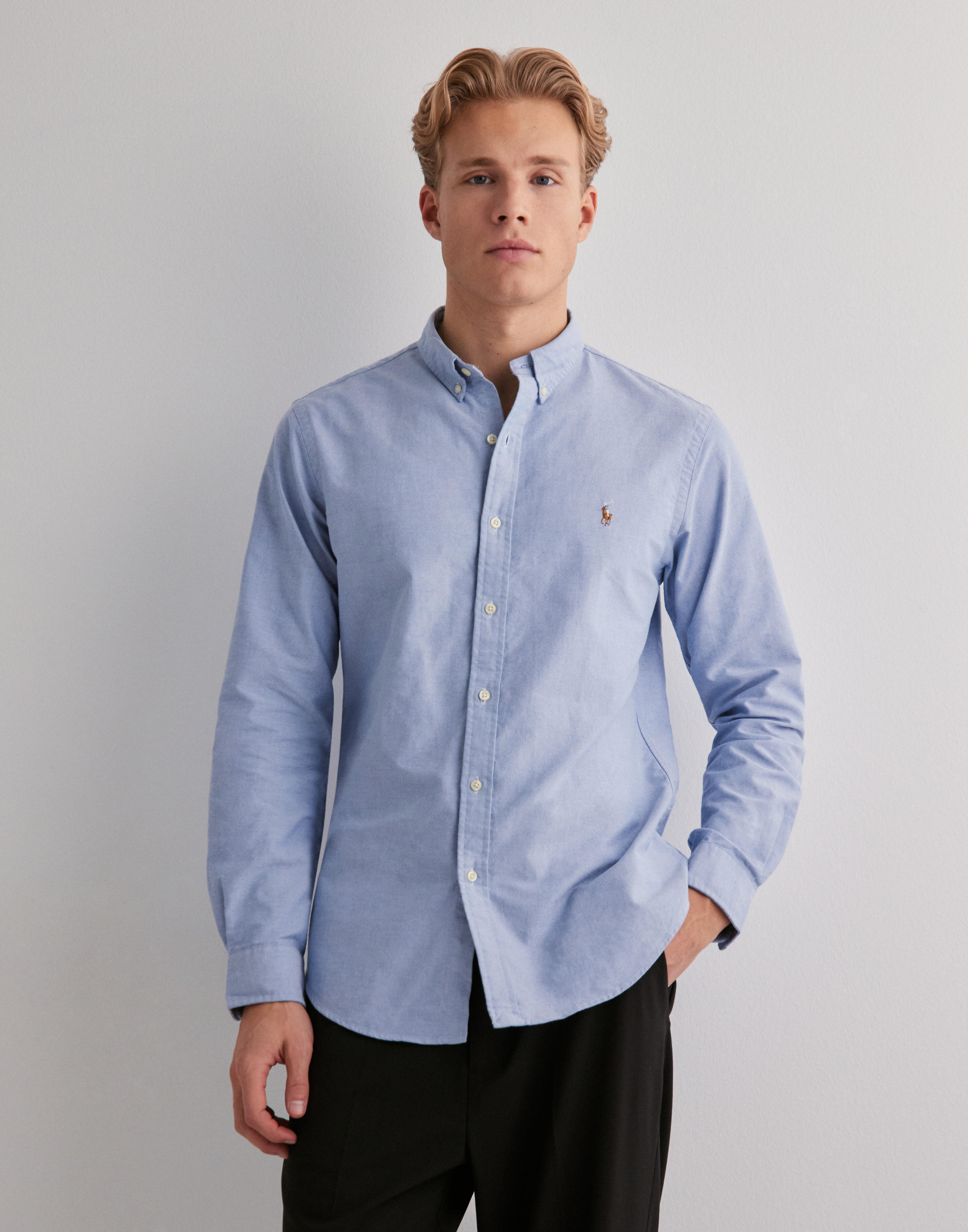 Polo Ralph Lauren Slim Fit Oxford Shirt Oxfordskjorter Blå