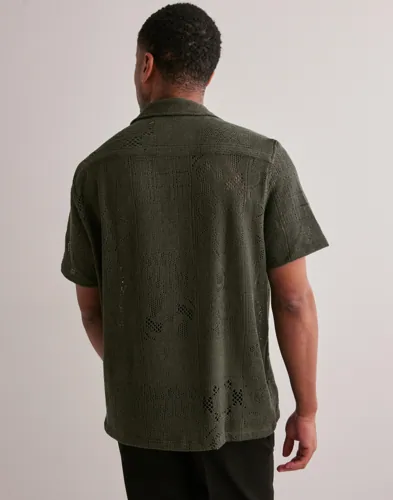 LES DEUX Hector Lace SS Shirt Mönstrade skjortor herr – bild 2