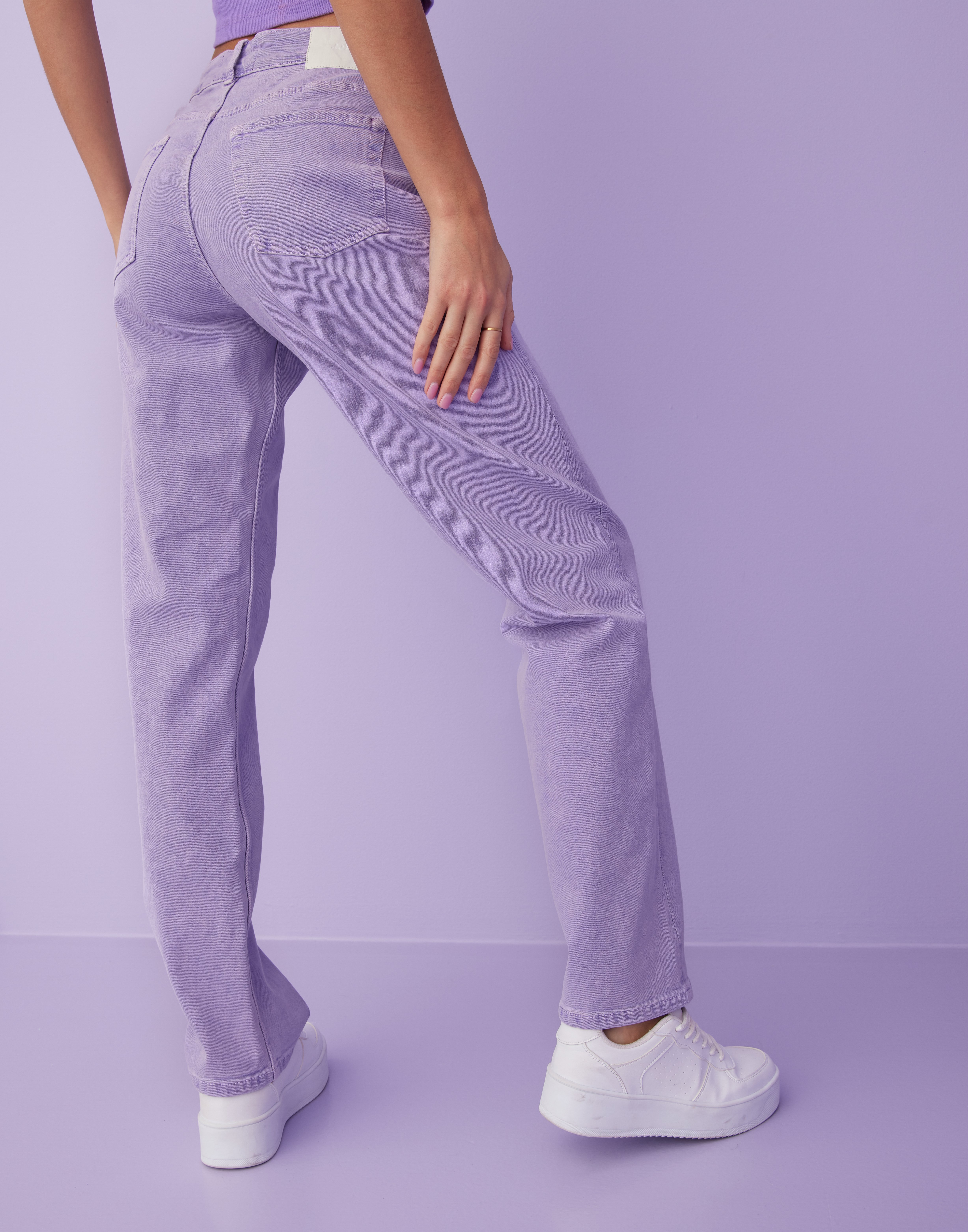 Buy JJXX JXSEOUL STRAIGHT MW JEANS RA SN - Violet Tulip | Nelly.com