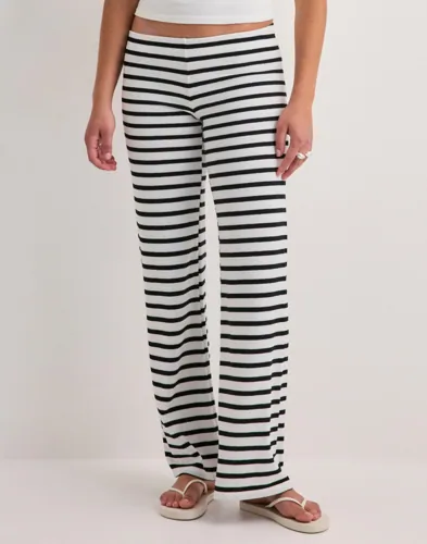 Nelly Stripe Knit Pants mjukisbyxor dam – bild 3