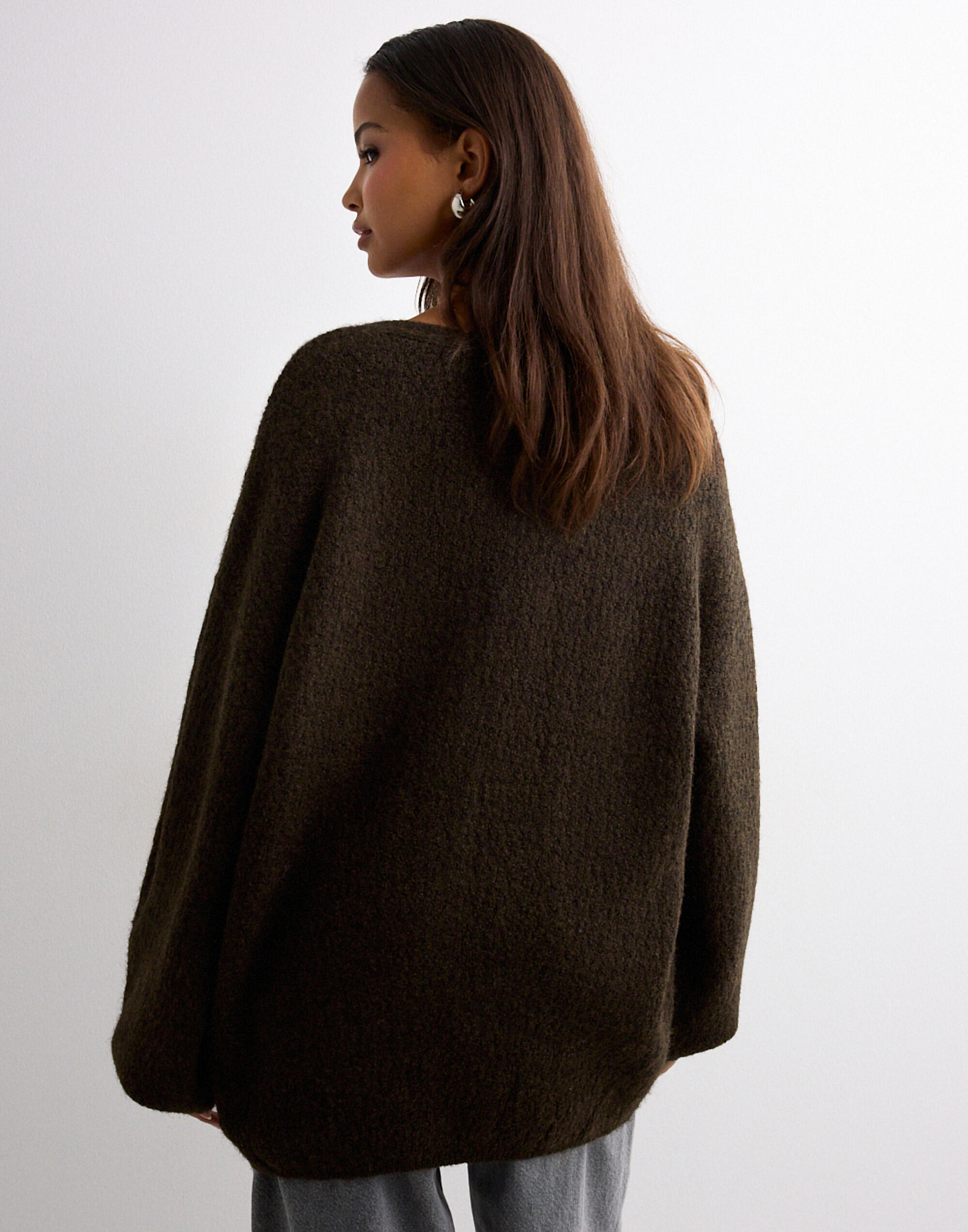 【未使用】Volume Knit Cardigan　L'Appartement Buy Nelly Volume Knit Cardigan - Brown | Nelly.com